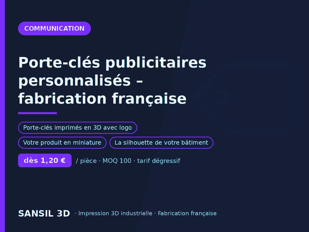 Porte-clés publicitaires personnalisés – fabrication française