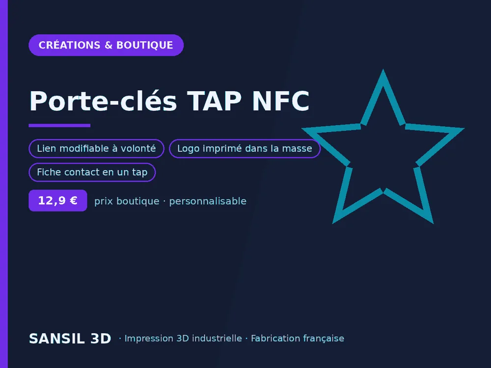 Porte-clés TAP NFC
