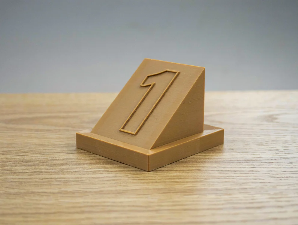 table number holder numbered in series