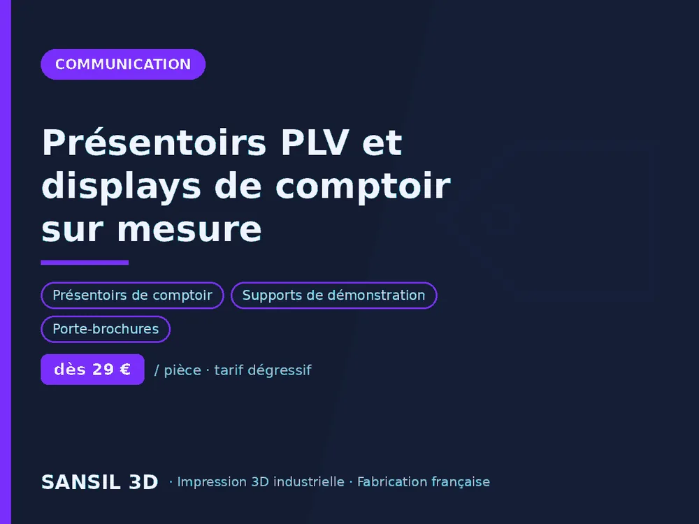 Présentoirs PLV et displays de comptoir sur mesure