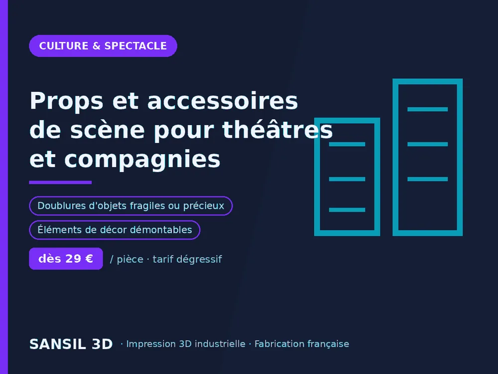 Props et accessoires de scène pour théâtres et compagnies
