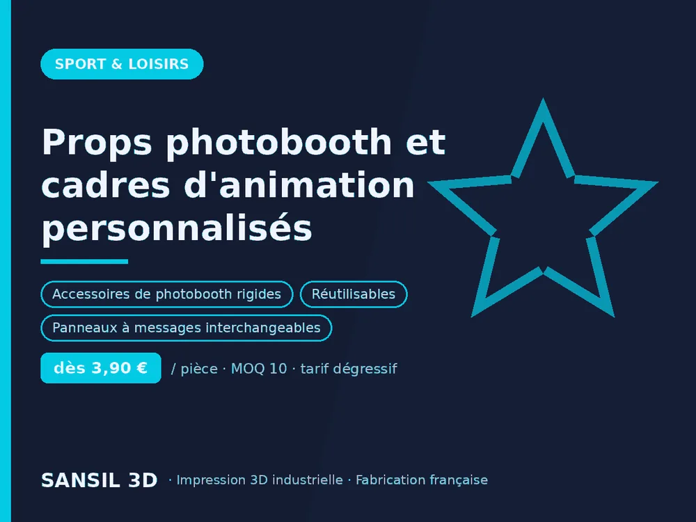 Props photobooth et cadres d'animation personnalisés