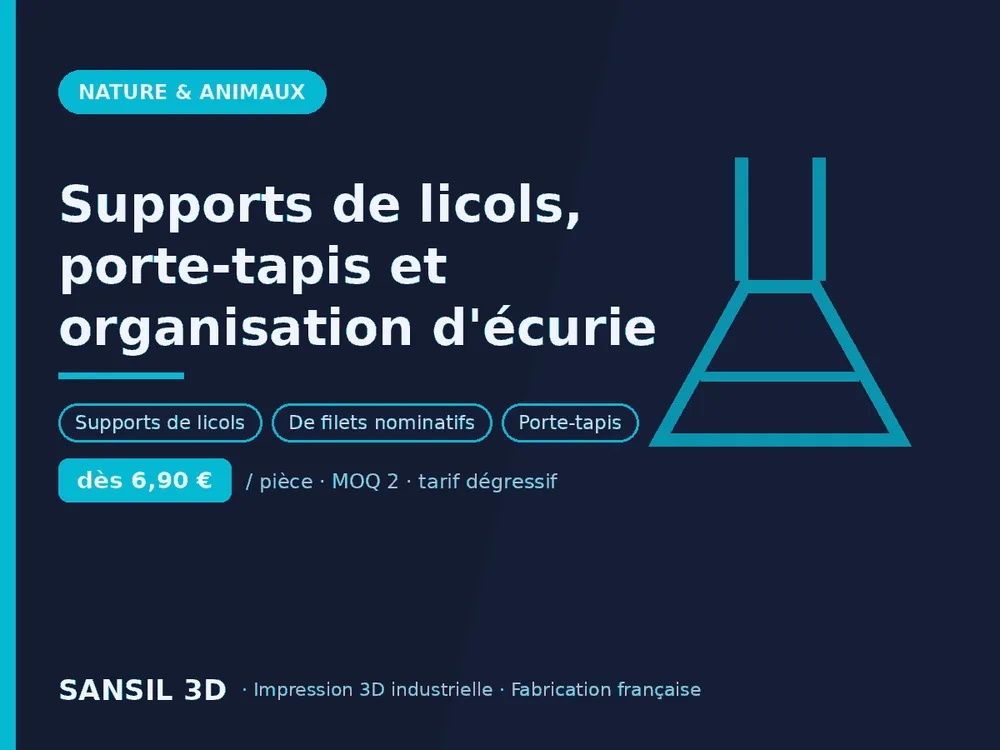 Supports de licols, porte-tapis et organisation d'écurie