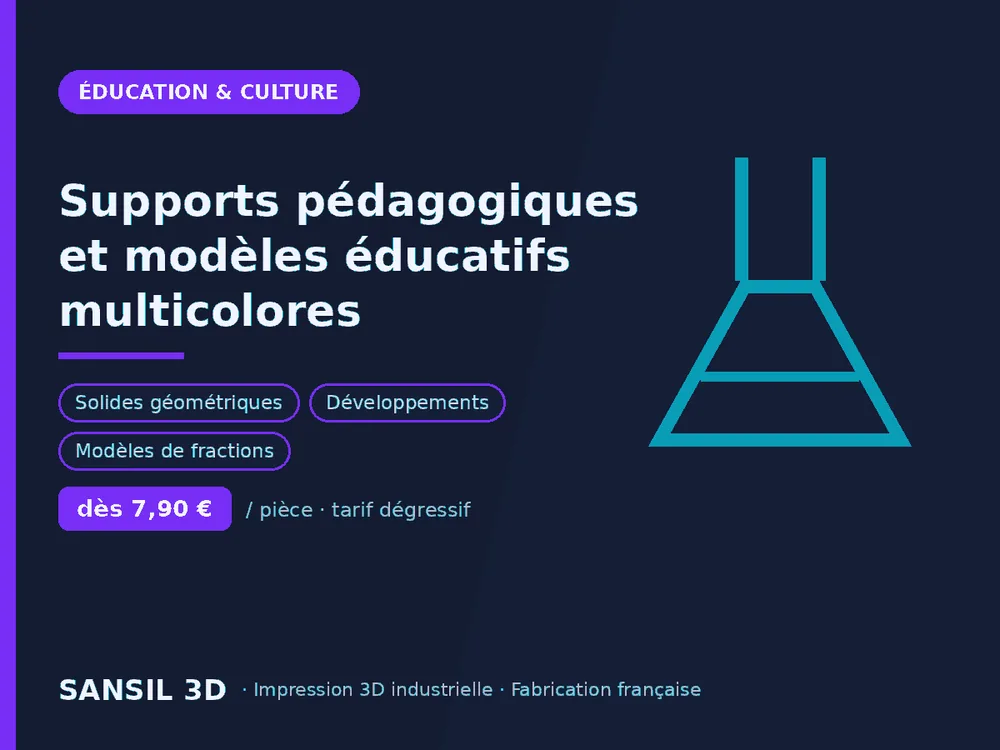 Supports pédagogiques et modèles éducatifs multicolores