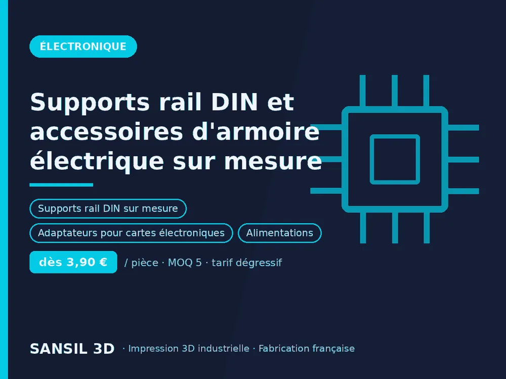 Supports rail DIN et accessoires d'armoire électrique sur mesure