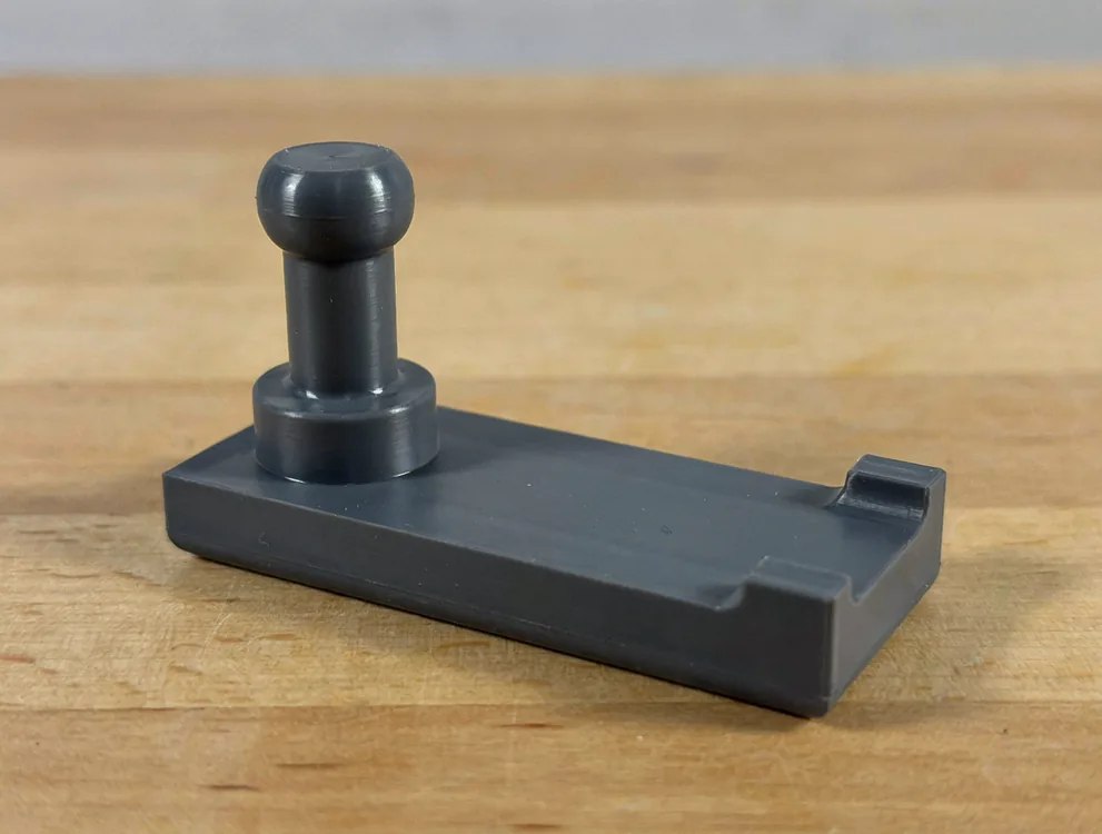 Shelf support pin to measured dimension