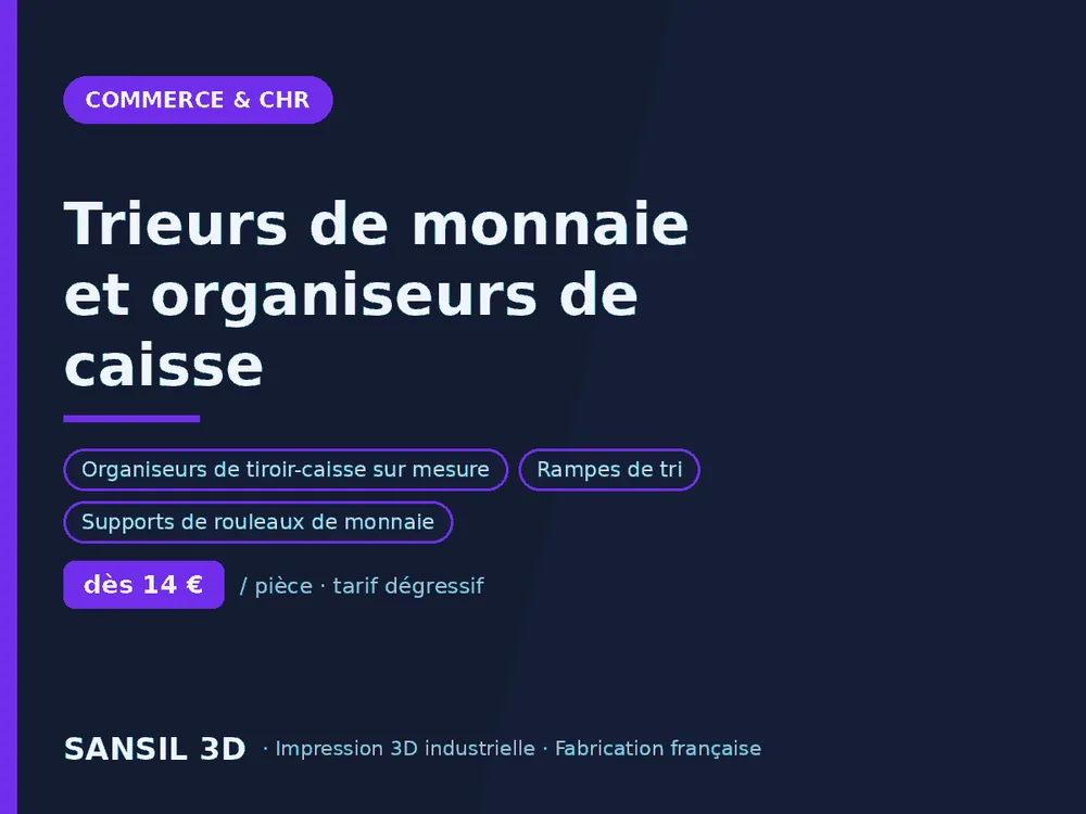 Trieurs de monnaie et organiseurs de caisse