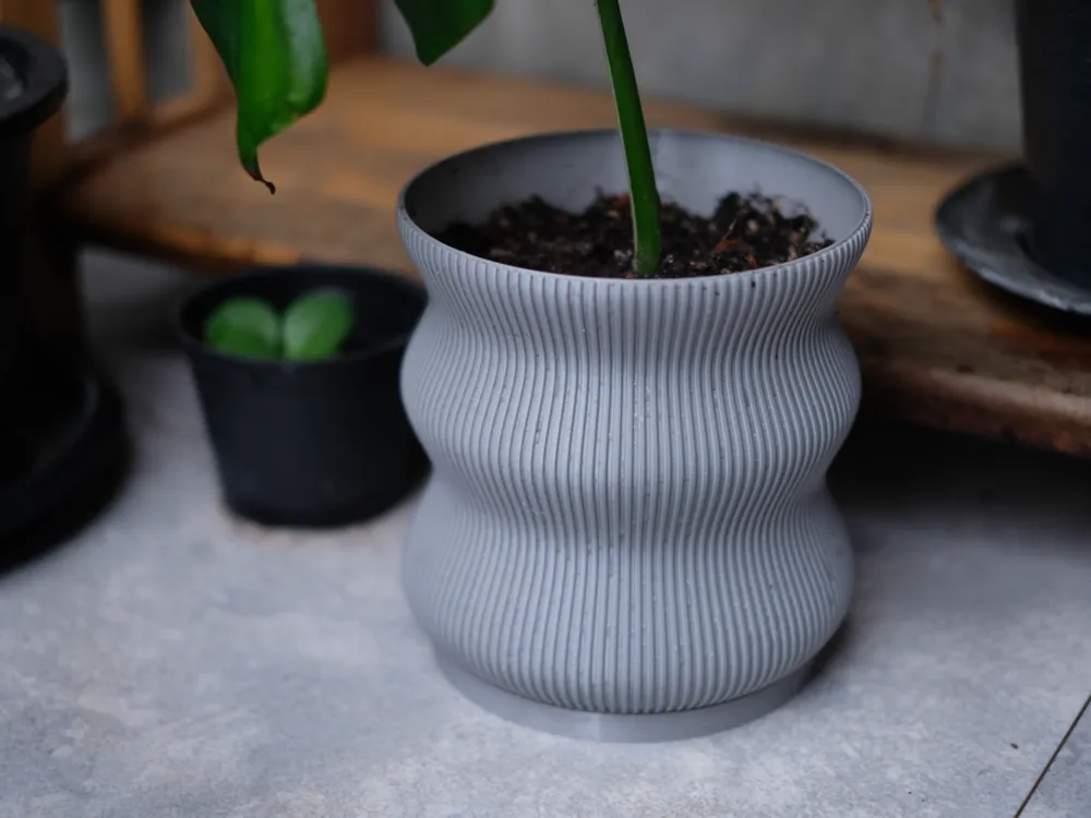 Ribbed pot with drainage — dad_monk — 1
