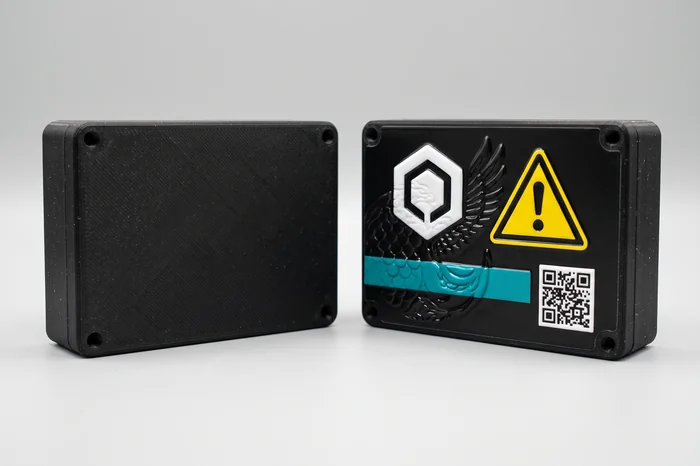 Marking of 3D-printed parts — illustrative render