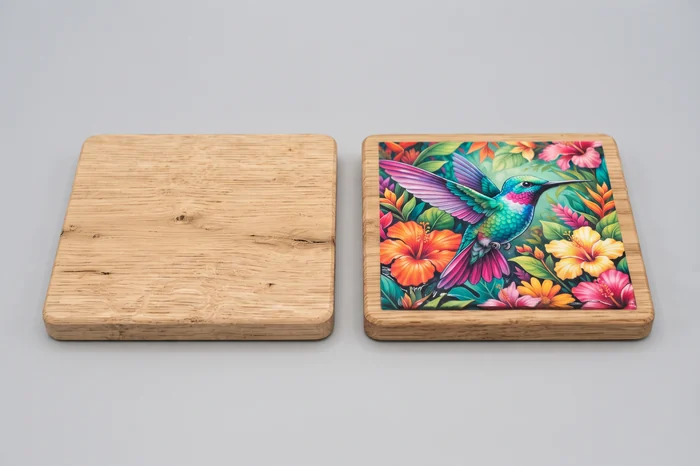 Illustration of colour personalisation on wood